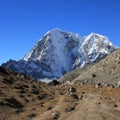 Mountains Tobuche and Tabuche seen from Lobuche