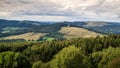 Mountains from the top of a hill in Germany Royalty Free Stock Photo