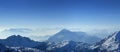 Mountains top panorama Royalty Free Stock Photo