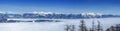 Mountains top panorama Royalty Free Stock Photo