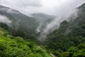 Mountains and valley and mist, Hakusan, Ishikawa, Japan
