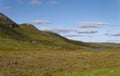 Mountains, Valley\'s and Water in the North Lochs area of the Isle of Lewis in the Outer Hebrides Royalty Free Stock Photo