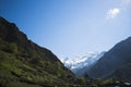 Mountains with valley, Yamunotri, Garhwal Himalayas, Uttarkashi Royalty Free Stock Photo