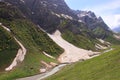 The mountains and Varzob river in May, Tajikistan Royalty Free Stock Photo