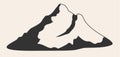 Mountains vector.Mountain range isolated. Mountain vector illustration Royalty Free Stock Photo