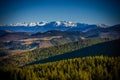 Mountains view from Paltinis Royalty Free Stock Photo
