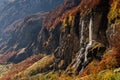 Mountains view with waterfalls and cliffs Royalty Free Stock Photo