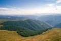 Mountains in a warm sunny day