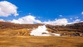 Mountains in winter, slopes and pistes, Livigno village, Italy, Alps Royalty Free Stock Photo