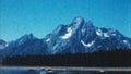 Mountains, Yellowstone Park (Archival 1950s)