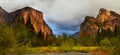 Yosemite Valley Panorama Royalty Free Stock Photo