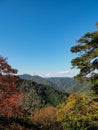 Mountainscape from Mount Takao, Tokyo, Japan Royalty Free Stock Photo