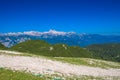 Mountainscape on sunny summer day