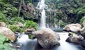 Mountainside waterfall Royalty Free Stock Photo