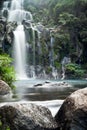 Mountainside waterfall Royalty Free Stock Photo