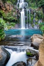 Mountainside waterfall