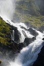 Mountainside waterfall