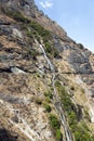 Mountainside Waterfall Royalty Free Stock Photo