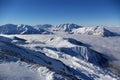 Mountaintops above clouds Royalty Free Stock Photo