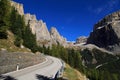 The mountaintops of the Dolomites