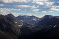 Mountaintops in Rocky Mountain National Park, CO Royalty Free Stock Photo