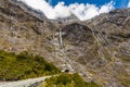 Mountans above Homer Tunnel in Fiordland in New Zealand