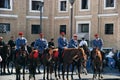 Mounted constabulary in Rome