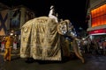 A ceremonial elephant parades at Kandy in Sri Lanka. Royalty Free Stock Photo