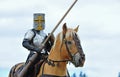 Mounted Knight ready Royalty Free Stock Photo