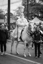 Mounted Krewe Member in the Orpheus Parade