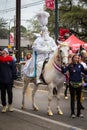 Mounted Krewe Member in the Orpheus Parade