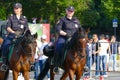 Mounted police in Moscow