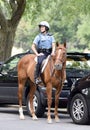 Mounted Policewoman