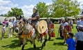 Mounted roman soldier