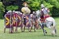 Mounted roman soldier attacking