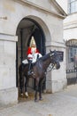 A mounted trooper, London, UK