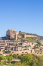 Mountian village Alquezar in the Pyrenees Royalty Free Stock Photo