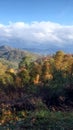 Mountians in the smokies in fall Royalty Free Stock Photo