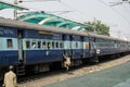 Mounting a moving train, India