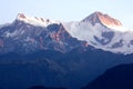 Mounts Annapurna II and IV at Dawn, Nepal Royalty Free Stock Photo