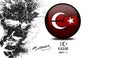 We mourn the moment he lost the November KASIM 10 throws Turkey and our flag in mourning