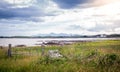 Mourne Mountains seen from Kearney Point, near Strangford Lough, Northern Ireland