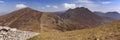 The Mourne Wall in the Mourne Mountains in Northern Ireland