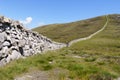The Mourne Wall, Northern Ireland Royalty Free Stock Photo