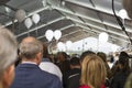 Mourners at funeral service for victims of Amatrice and Accumuli earthquake, Italy