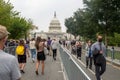 Mourners line up to pay last respects to Justice Ginsburg.