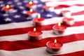 Background flag of the United States of America for national federal holidays celebration and mourning remembrance day. USA symbol Royalty Free Stock Photo