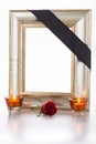 Mourning frame Royalty Free Stock Photo