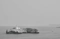 Mouro Island: A Coastal Gem with its Enchanting Lighthouse off Santander\'s Shoreline Royalty Free Stock Photo
