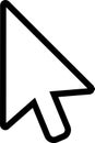 Mouse arrow cursor selecting, clicking, and navigating digital content, symbolizing user interaction and control in a